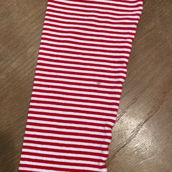Red and White Stripe Leggings - Picture 5 of 5